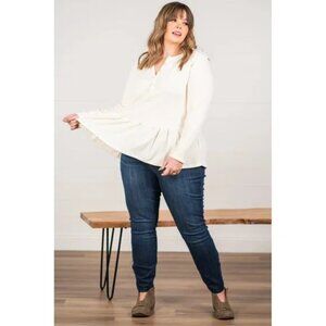 Judy Blue Skinny Fit Jeans Size 18W Dark Wash Stretch Denim NWT